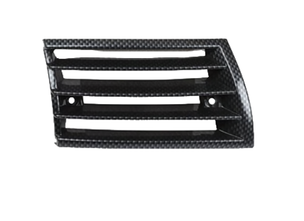Hoorngrille, kunststof koolstofvezellook. Porsche 911 1969-1973 - 91155943103, 91155943203, 90155943127, 90155943227 - 1684500570, 1684500580