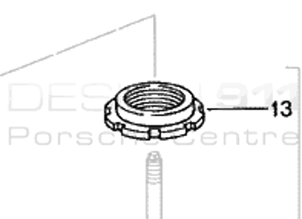 Stoßdämpfer Hohlscheibe. Porsche 993RS