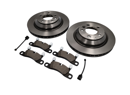 Vorderradbremsbeläge und Bremsscheibenpaket. Porsche 958 Cayenne V6 GTS - 95835293950