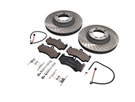 Kit disco freno ANTERIORE e pastiglie freno 350x34mm. Cerchi Porsche 997 I422 Center Lock - 99735140502, 99735140602 - PFL30905, PFR31005
