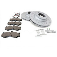 FRONT Brake disc rotor & Brake pads kit 350x34mm. Porsche 997 I422 Center Lock Wheels - 99735140502, 99735140602 - PFL30905, PFR31005