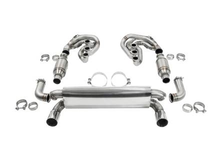 CARGRAPHIC GT Sport Exhaust System Backdate 740mm, With ID45 GT Manifold Set, Without Heating. Porsche 964 Carrera 2/4/RS - 96411104504, 96411104605, 96411104502, 96421103905, 96421103932, 96421104004