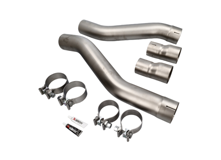 Akrapovic Auspuff-Verbindungsrohr S-Version (Titan). Porsche 958 Cayenne S-Hybrid