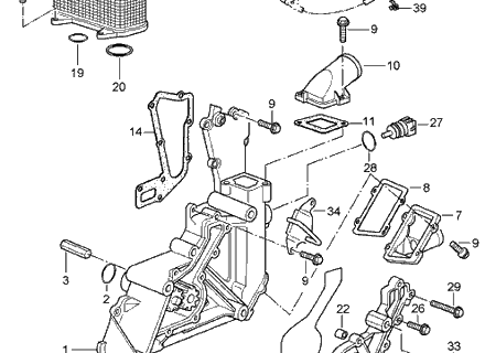Raccordo pompa olio Porsche 997 - 99710621600, 997.106.216.00