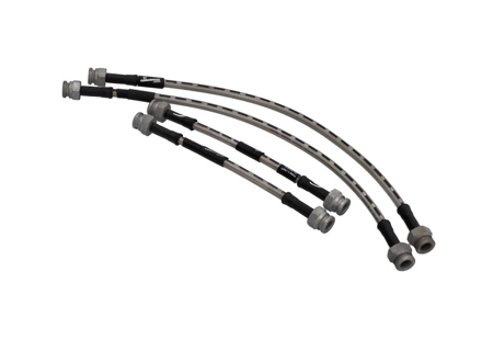 Flexibles de frein Goodridge en acier inoxydable. Porsche 924S - 477611071B, 944611071F