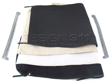 Targa Top Restoration Kit with Top Seals. Porsche 912/ 911 65-69 - 90156500001, 90156527540/1, 90156527640/1, 90156527540, 90156527640