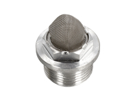 Tuerca de prensaestopas, unión y filtro para el depósito de líquido de frenos. Porsche 356 - 477611361, 35642412 - 1661200200