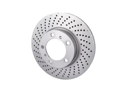 Brake disc rotor, Front. Porsche 981 Boxster 2.7L / 981C Cayman 2.7L (OE Part No 98135140101/98135140201) - 98135140101, 98135140201, 18393, 18394