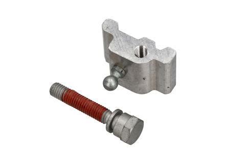 Piastra filettata per cavo di tensione del cofano cabriolet. Porsche 986 Boxster 1997-04 - 98656191700, 98656131700, 98656181900