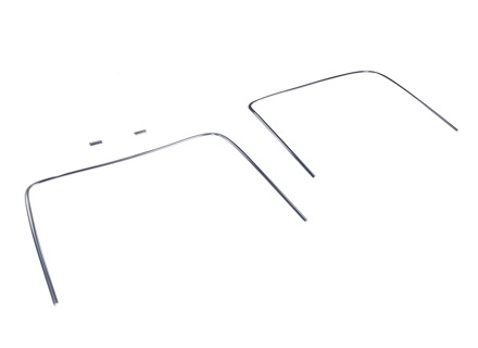 Chrom-Zierleistensatz für die Heckscheibe. Porsche 911 1965 bis 1983 - 64454192106, 90154591220, 90154591120