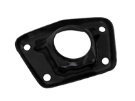 Torsion bar cover with hole, black, round bushing. Porsche 356 - 8152250900, 113511227B, 511201002OE, 64433315101 Torsion bar cover with hole, black, round bushing. Porsche 356 - 8152250900, 113511227B, 511201002OE, 64433315101