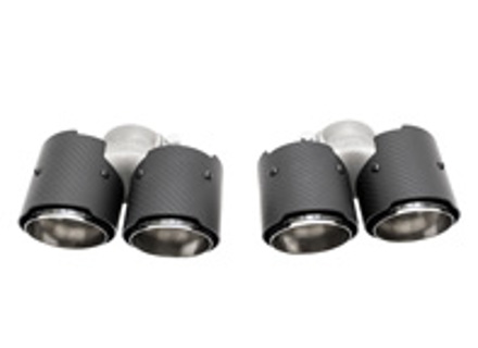 Exhaust Deluxe Quad-Style Tail Pipe Carbon Fibre. Porsche 997.1 Carrera S - 99711135101, 99711135102, 99711135103, 99711135104, 99711198102, 99711198103, 99711135201, 99711135202, 99711135203, 99711135204, 99711198202, 99711198203