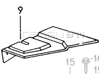 Rear bumper panel support. Porsche 993 C2S / C4S / TURBO - 99350411502GRV, 99350411602GRV Rear bumper panel support. Porsche 993 C2S / C4S / TURBO - 99350411502GRV, 99350411602GRV