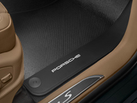 Carbon floor mats with leather edging. Porsche Macan 2017>> LHD - 95B04480243 Carbon floor mats with leather edging. Porsche Macan 2017>> LHD - 95B04480243
