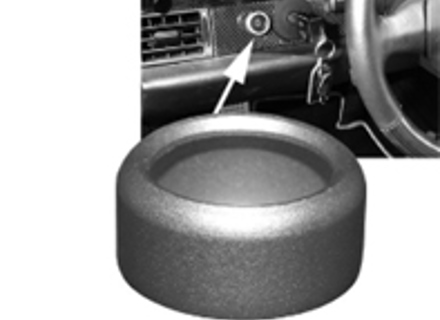 Dekorring für Scheinwerferschalter, Alu. Porsche 993 - 1689802100, 99361353100, 9936130550001C - EQ850102, 1689802100