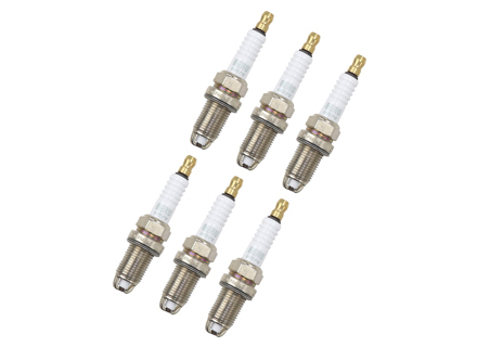 Bougies d'allumage (LOT DE 6). Porsche 965 Turbo / 993 Turbo / 996 Turbo / 996 GT2 / 996 GT3 - 99917019590, 99917019290, 99917018390