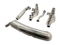 Exhaust & Heat Exchanger Single Outlet System Porsche 911 1984-89 - 91133091104S, 91122092100S, 91122092201S, 93011116905