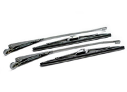 Wischerarm mit Blättern, vorne, 2ER-SET, Silber. Porsche 911 1965-94 - 9500001, 1698301210, 90162893000 Wischerarm mit Blättern, vorne, 2ER-SET, Silber. Porsche 911 1965-94 - 9500001, 1698301210, 90162893000