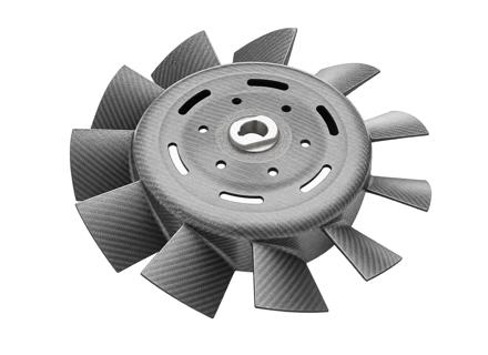 Alternator fan / impeller, Carbon Fibre. Porsche 911 1978-89 / 930 Turbo 1975-77 - 93010601201, 93010601200