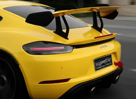 Rear wing swan neck riser set 3 inch. Porsche 718 GT4 RS - 9GT827465D, 9GT827466D - SRRISERCC1