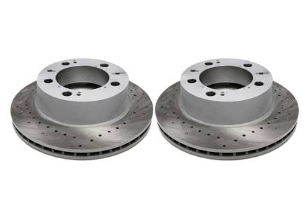 Vordere Bremsscheiben, gelocht (Paar). Porsche Boxster 986 - 98635140105, 98635140104 - 986 351 401 05 rd