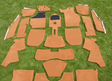 Ensemble de tapis de sol intérieur. Porsche 911 1976-83 Ensemble de tapis de sol intérieur. Porsche 911 1976-83