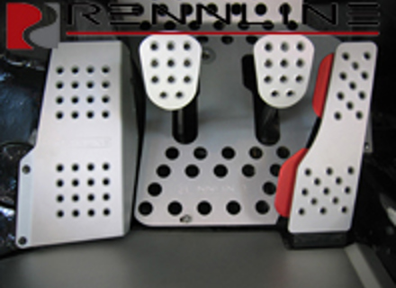 Rennline Aluminium 4 Piece Pedal Set Perforated. Porsche 914 Manual cars - P442112, P44.21.12 Rennline Aluminium 4 Piece Pedal Set Perforated. Porsche 914 Manual cars - P442112, P44.21.12