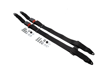 Static 3-Point rear lap & diagonal belts (Set of 2). Porsche 356 / 912 / 911 upto 83 - 91180304904