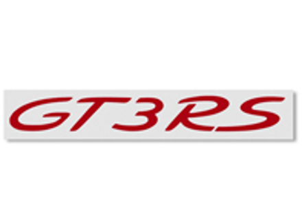 Logo 'GT3 RS' in rosso indiano per Porsche 996 GT3 RS - 99655923795 Logo 'GT3 RS' in rosso indiano per Porsche 996 GT3 RS - 99655923795