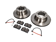 Bremsbeläge und Bremsscheibenpaket hinten. Porsche 944 S2 3.0L 16V 1989-91 Textar - 95135204105, 94461236502, 96435193903, 95135193908, 95135204102