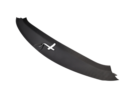 Pezzo di rifinitura nero per vano portaoggetti anteriore - circonda il fermo. Porsche 718 (982) Boxster e Cayman / 991-2 Carrera 2 - 991555411021E0 - 991555411021E0