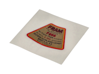 Adesivo per scatola filtro olio (FRAM). Porsche 356 - NLA70100900 - 356234-02