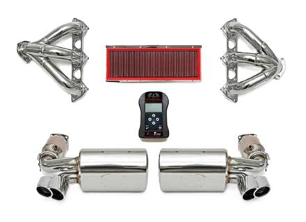 Fabspeed MILD STREET Abgasanlagen-Leistungspaket, mit ECU-Upgrade. Porsche 996 Turbo (2000–2005) - 99611102775, 99611102776, 99611198775, 99611198777, 99611110173, 99611110175, 99611110273, 99611110275 - FS.POR.996T.MAXMX50, FS.POR.996T.SHDR, FS.POR.996T.ET, FB195/01