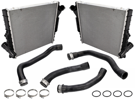 Austauschsatz für Kühler und Leitungen für 991.2 / 982 Boxster / 982C Cayman - 9P1121251, 9P1121252, 9P1121623, 9P1121624, 9P1121611, 9P1121612, 99951249900, 99610680102