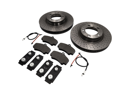 ANTERIORE Pacchetto pastiglie freno e disco freno Porsche 997 3.8L C4S