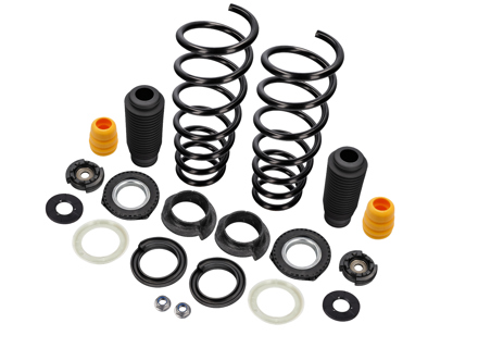 Kit molle anteriori con sospensioni sportive (M030 / M031). Porsche 991.1 C2 / C2S / GTS Coupé 2012-16 - 99134353108504, 9P1411189, 9P1412137A, 99134356101, 99134330105, 9P1412149, 9P1412269, 99134312500, 99134350103, PAF00855000