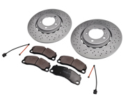 Juego de pastillas y discos de freno delanteros. Porsche 992.2 Carrera 2 3.0ltr - 9P1615301J, 9P1615302J, 9P1615301, 9P1615302