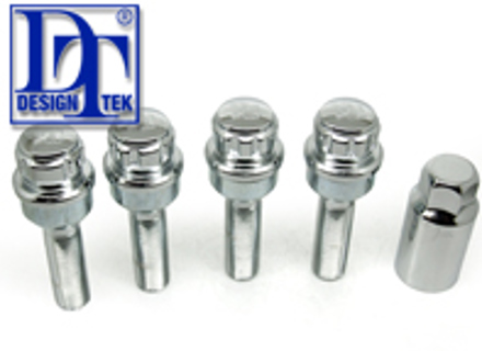 Kit bulloni di bloccaggio ruota (Extra lunghi). Cromato per Porsche - 99736198009, PAF009593, 99136105700, WHT006980C, WHT006980A, 9A700698000