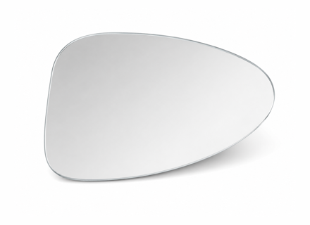 Door mirror glass (Flat), Left for LHD. Porsche 982 Boxster / 982 Cayman - 982857521 - ZJ-7133-L