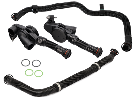 Carterventilatieklepset. Porsche 970.2 Panamera S 3.0L 2014-16 - 94610723077, 94610722977, 94610724075, 94610723975