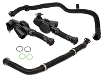 Carterventilatieklepset. Porsche 970.2 Panamera S 3.0L 2014-16 - 94610723077, 94610722977, 94610724075, 94610723975