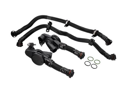 Kurbelgehäuseentlüftungsventil-Kit. Porsche 970.2 Panamera S 3.0L 2014-16 - 94610723077, 94610722977, 94610724075, 94610723975