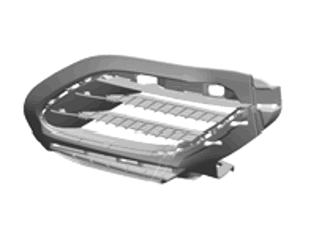 Lufteinlass Heckstoßstange, schwarz matt. Porsche 991.2 Turbo - 99150566503OK1, 99150566603OK1, 99150566503, 99150566603 Lufteinlass Heckstoßstange, schwarz matt. Porsche 991.2 Turbo - 99150566503OK1, 99150566603OK1, 99150566503, 99150566603