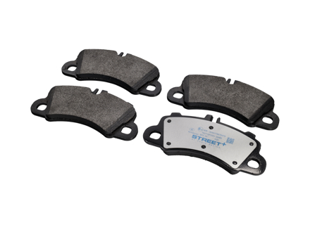 Pagid street+ front brake pads. Porsche 95B Macan / 9YA Cayenne - 9Y0698151A, 9Y0698151AN, 9Y0698151AR, 9Y0698151R, 95B698151AA, 95B698151AN, 95B698151AQ - T8271SP2001, 22469