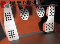 Rennline Aluminium 4 Piece Pedal Set Rubber Grip. Porsche 944/924/968 - P71.60.99, P716099 Rennline Aluminium 4 Piece Pedal Set Rubber Grip. Porsche 944/924/968 - P71.60.99, P716099