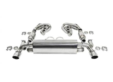 CARGRAPHIC GT Sport Exhaust System, With ID45 GT Manifolds, Without Heating. Porsche 964 Carrera 2/4/RS - 96411104504, 96411104605, 96411104502, 96421103905, 96421103932, 96421104004
