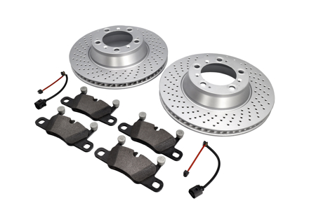 REAR Brake Pads and Brake Disc Package Porsche 991.2 - 99635240502, 99635240602, 99135240301, 99135240401, 99160918300 REAR Brake Pads and Brake Disc Package Porsche 991.2 - 99635240502, 99635240602, 99135240301, 99135240401, 99160918300