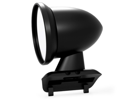 Specchio a proiettile in alluminio - Supporto per bandiera, in nero satinato. Porsche 911 1975-1988 - 91173101310, 91173101410, 96473190101, 96473190100, 90173111100 - BulletDriveBlack_FLAG, BulletPairBlack_FLAG