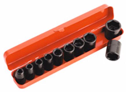 Set di chiavi a bussola Sealey Impact 10pc 1/2'Sq Drive Metrico