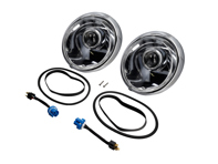 Kit de conversion de phare LED LHD avec réflecteur chromé et lentilles transparentes. Porsche 911 / 964 - 91163102400, 91163111300, 90163110100 - EL13 CR.RCL.BLK, EL13 CR.RCL.CR, EL13 CR.RCL.PR